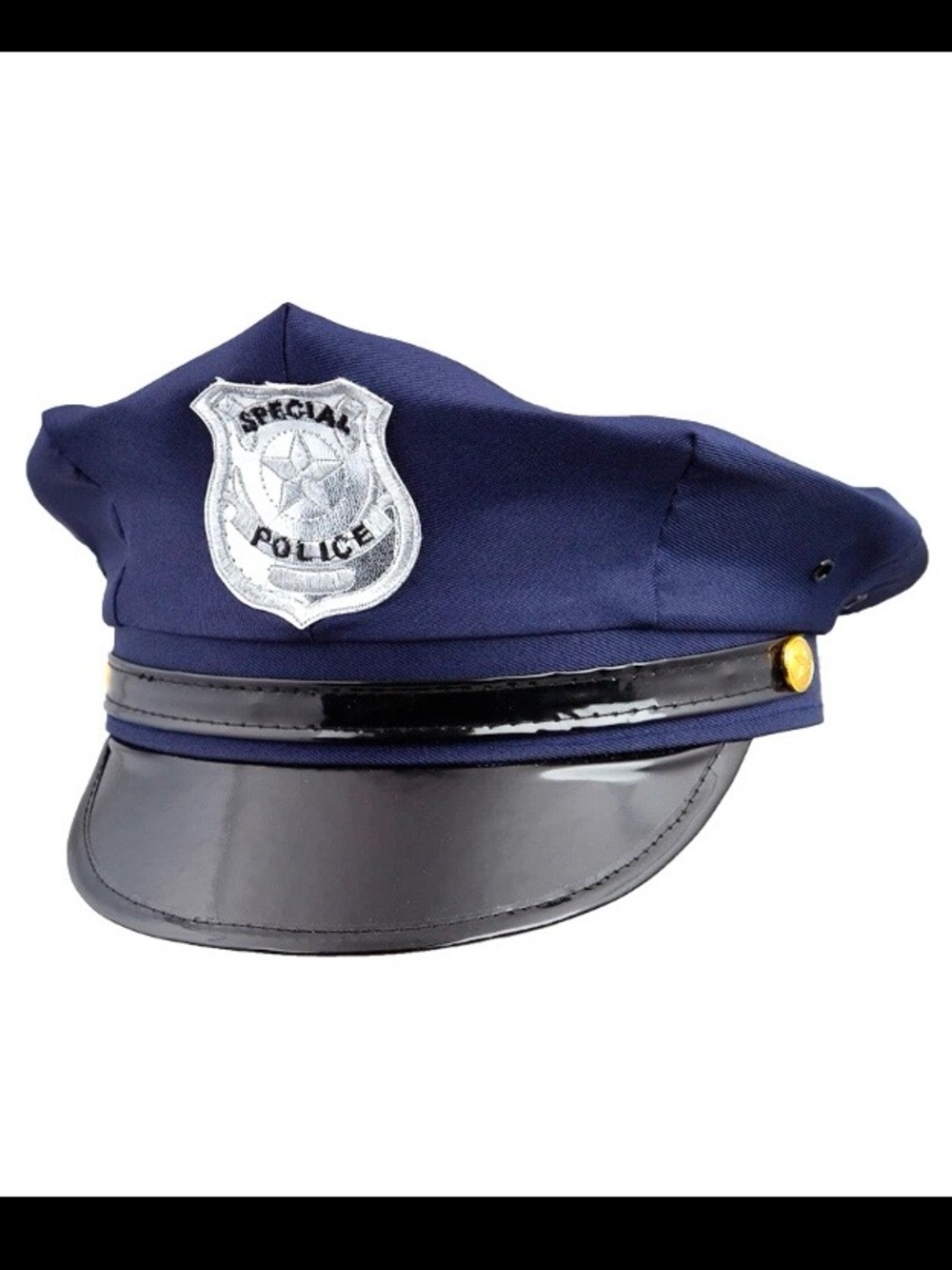 Spirit Police Hat Cap Officer Cop Man Woman Blue Blood Sherrif Halloween Costume